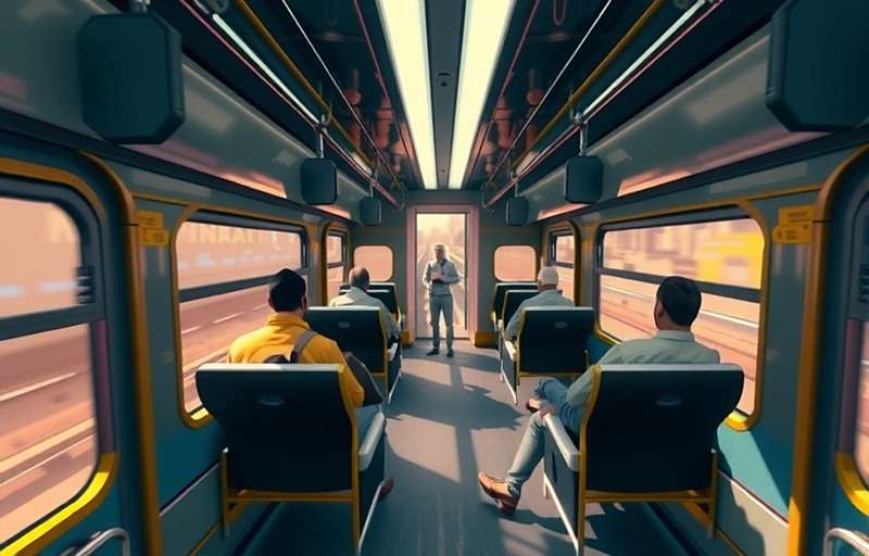 Mumbai Maestros gameplay showing players traveling in local train with other passengers